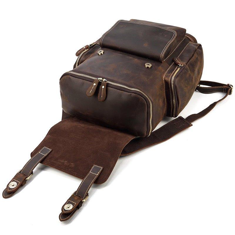 Large Leather Backpack Vintage