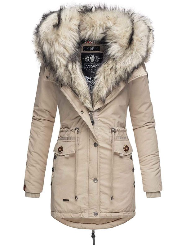 2in1 ladies winter warm jacket leather coat