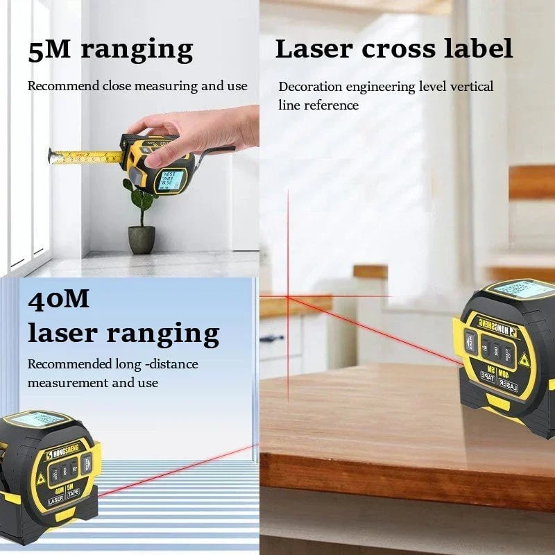 Made in Germany🎉Measurin Sight 3-In-1 Infrared Laser Tape Measuring
