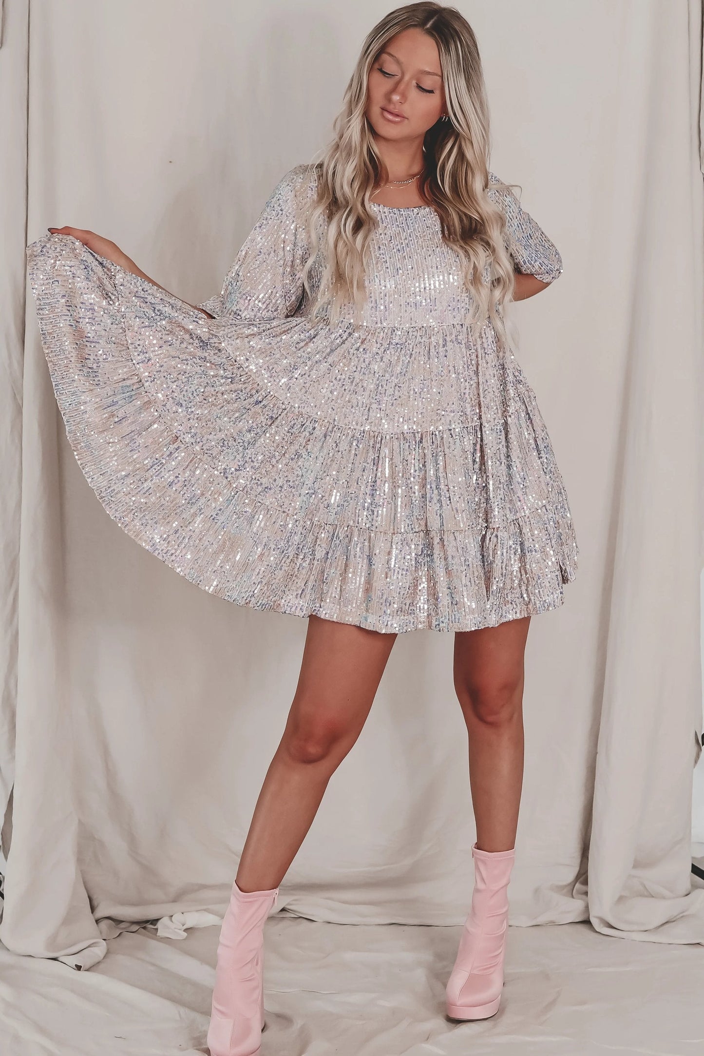 ✨2023 Sequin Baby Doll Dress