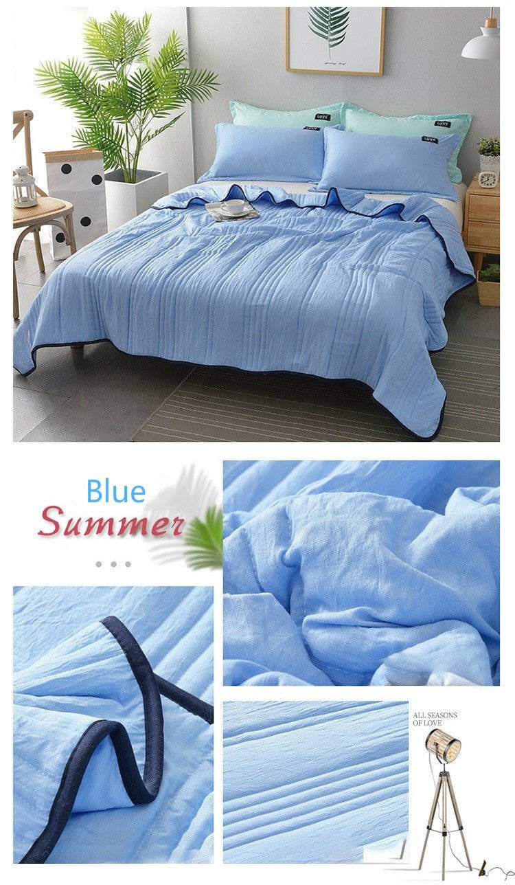 ❄️Perfect For Summer-Cool Ice Silk Summer Time Air  Blanket Queen King Size