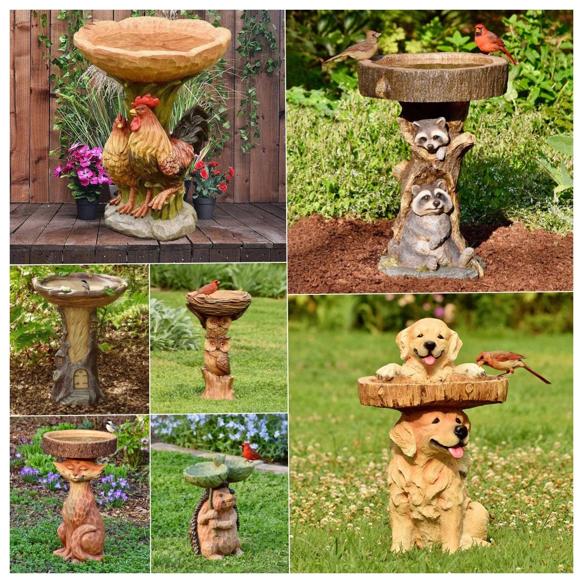 💥Clearance Sale 49% OFF - Creative Animals Sculpture Bird Feeders