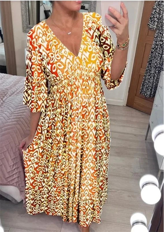 🔥LAST DAY 70% OFF🔥V-neck floral dress