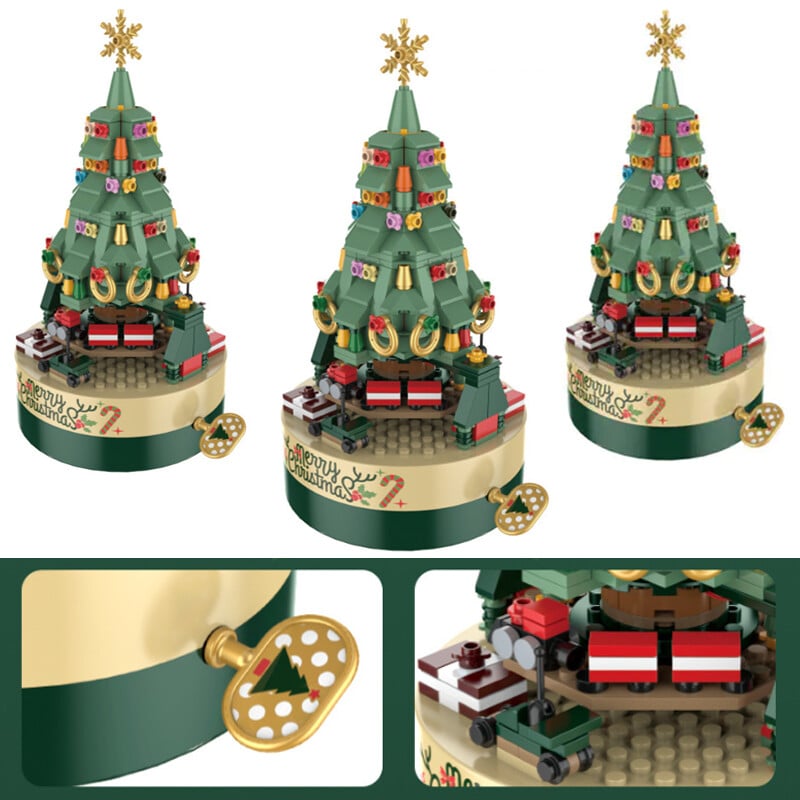 360 PCS Music Box Christmas Tree Building Blocks