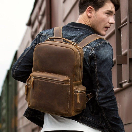 VINTAGE LEATHER BACKPACK – 7catbox