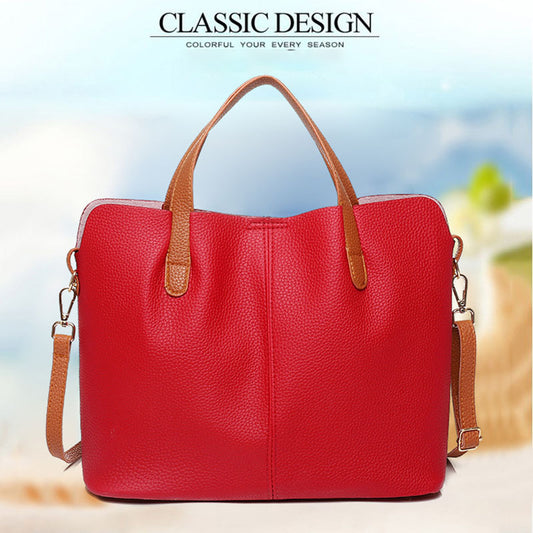 2024 Latest Soft Leather Tote Bag-2Pcs Free Shipping