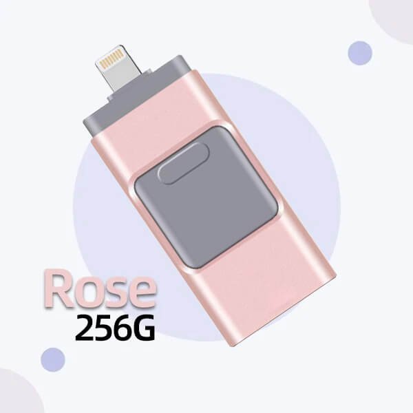 4 In 1 High Speed USB Flash Drive For iPhone, iPad, Android, PC & More Devices