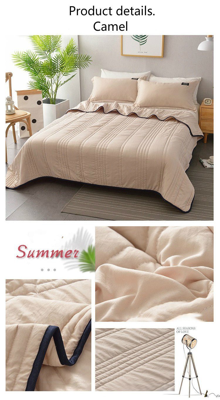 ❄️Perfect For Summer-Cool Ice Silk Summer Time Air  Blanket Queen King Size