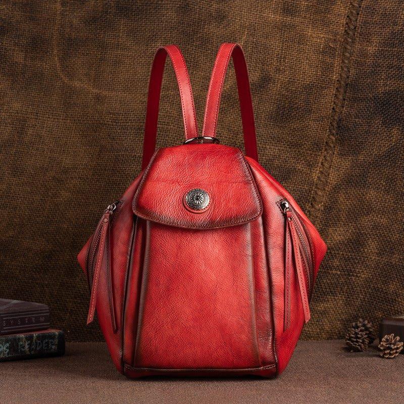 Small Leather Backpack Vintage