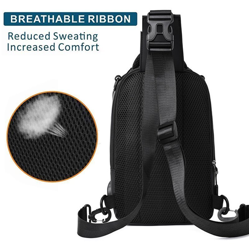 Anti-theft waterproof crossbody bag