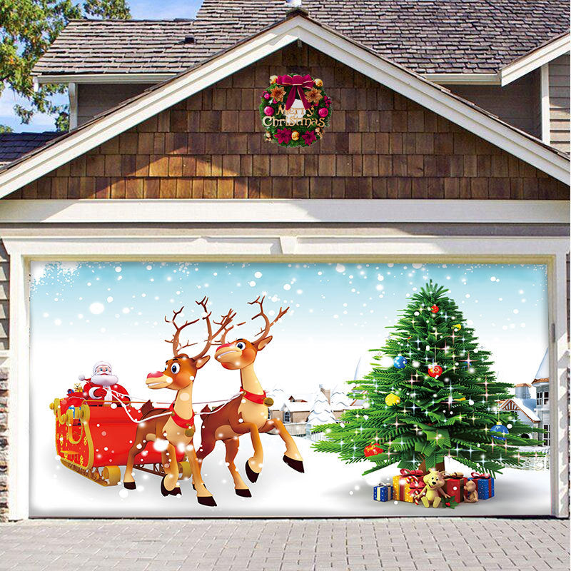 Christmas Carsge Door Banner Ornament