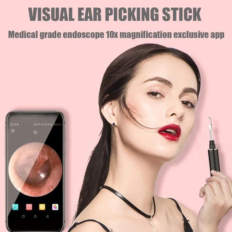 (SAVE 50% OFF)Clean Earwax - Wi -Fi Visible Wax Elimination Spoon,USB 1080P HD Load Otoscope