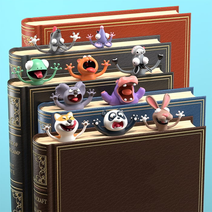 😹3D wacky bookmarks make reading more fun (lowest price in the world)