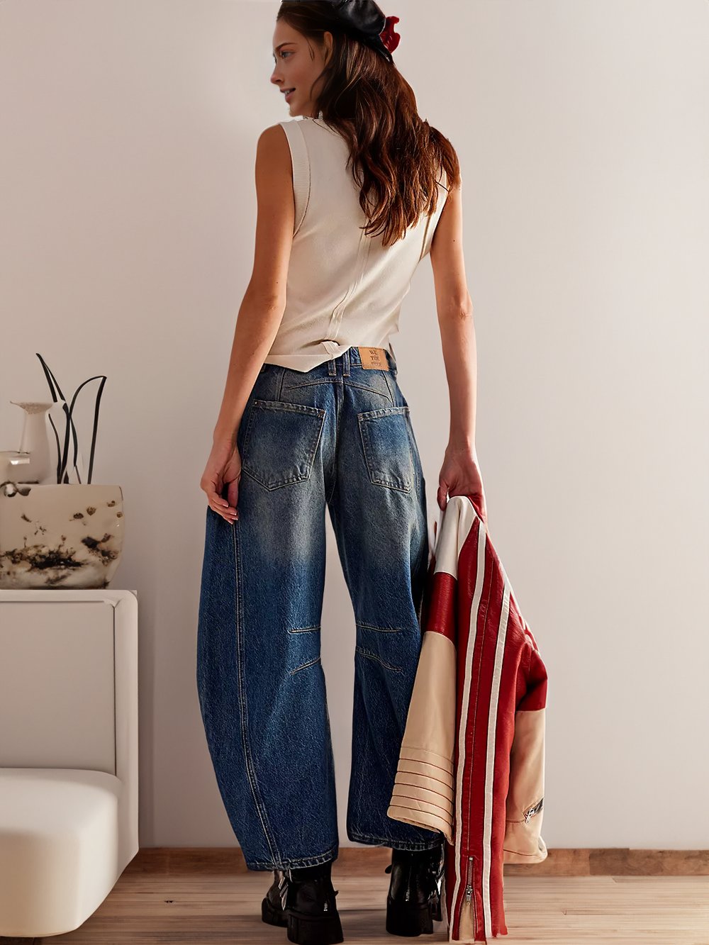 Casual And Trendy Mid-Rise Tube Jeans (BUY 2 Free Shipping)