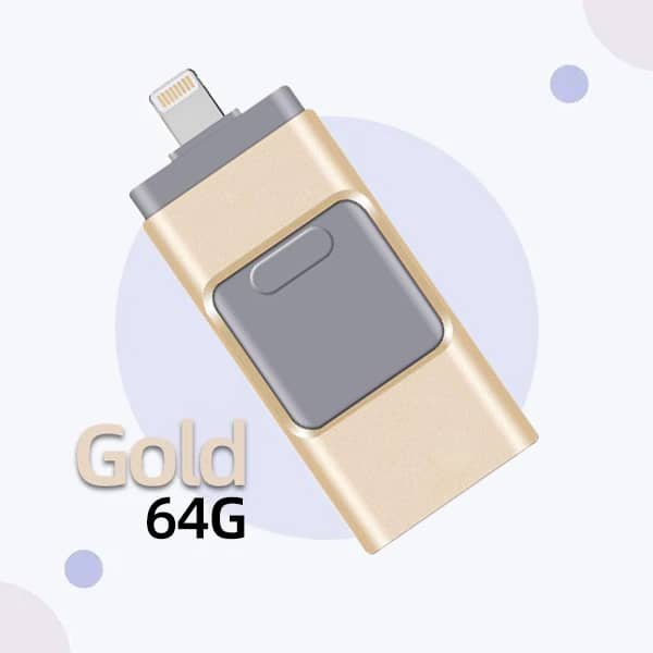 4 In 1 High Speed USB Flash Drive For iPhone, iPad, Android, PC & More Devices