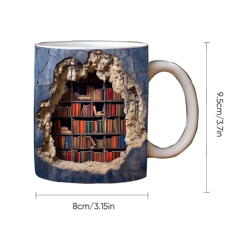 3D bookshelf cup