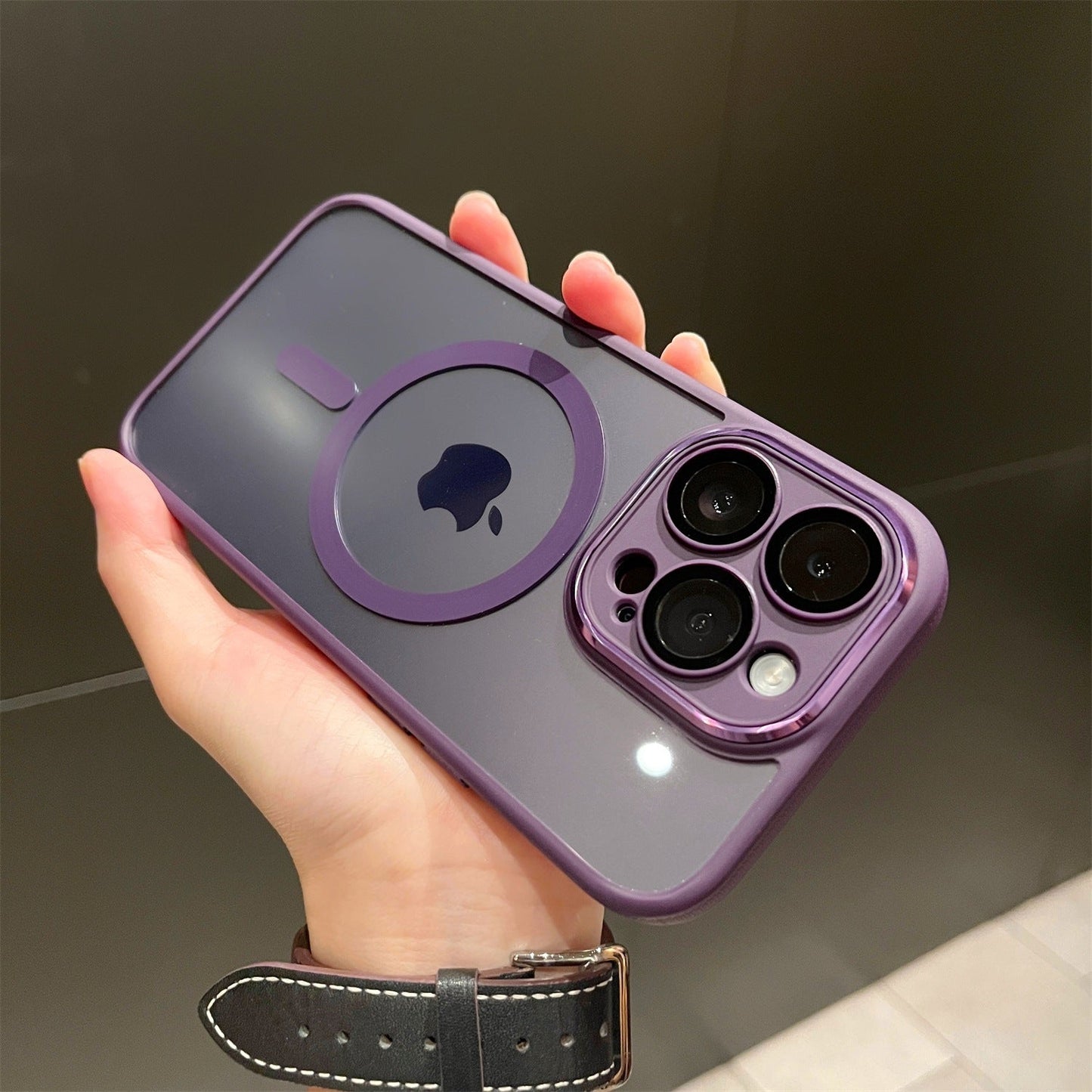 Transparent Acrylic Silicone Armor iPhone Case