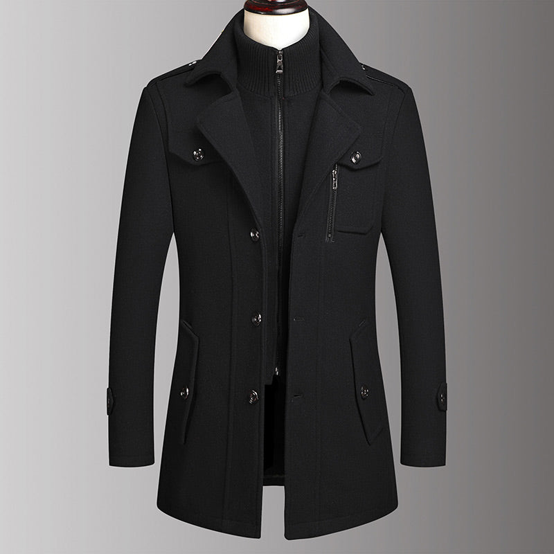 Men's Business Tweed Coat