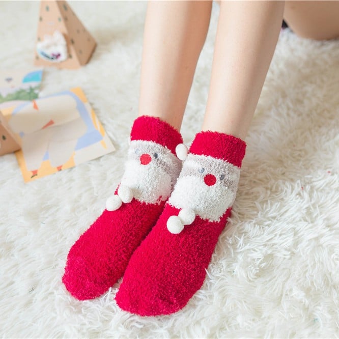 🎄Christmas Sale- 49% OFF🎁Cute Christmas Style Thickened Warm Socks