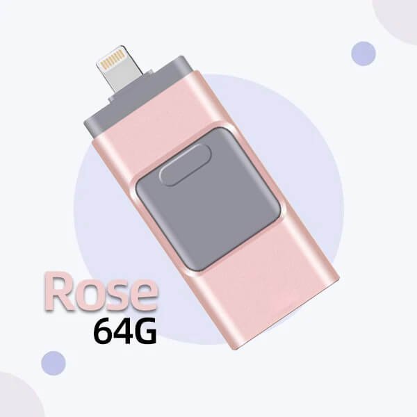 4 In 1 High Speed USB Flash Drive For iPhone, iPad, Android, PC & More Devices