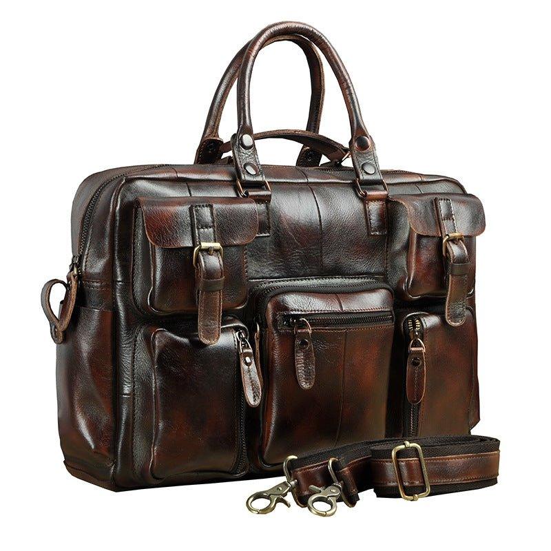 Vintage Leather Briefcase for Men – 7catbox