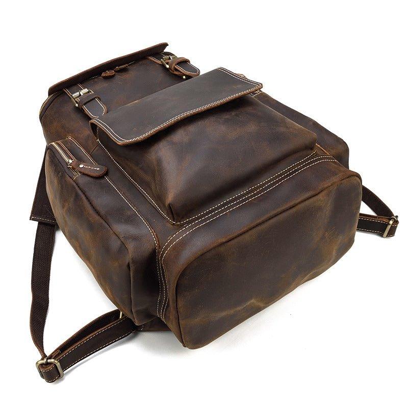 Large Leather Backpack Vintage